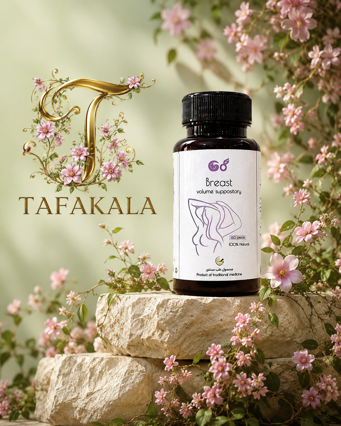 شیاف حجم سینه دارای سیب سلامت کاملا گیاهی وتظمینی