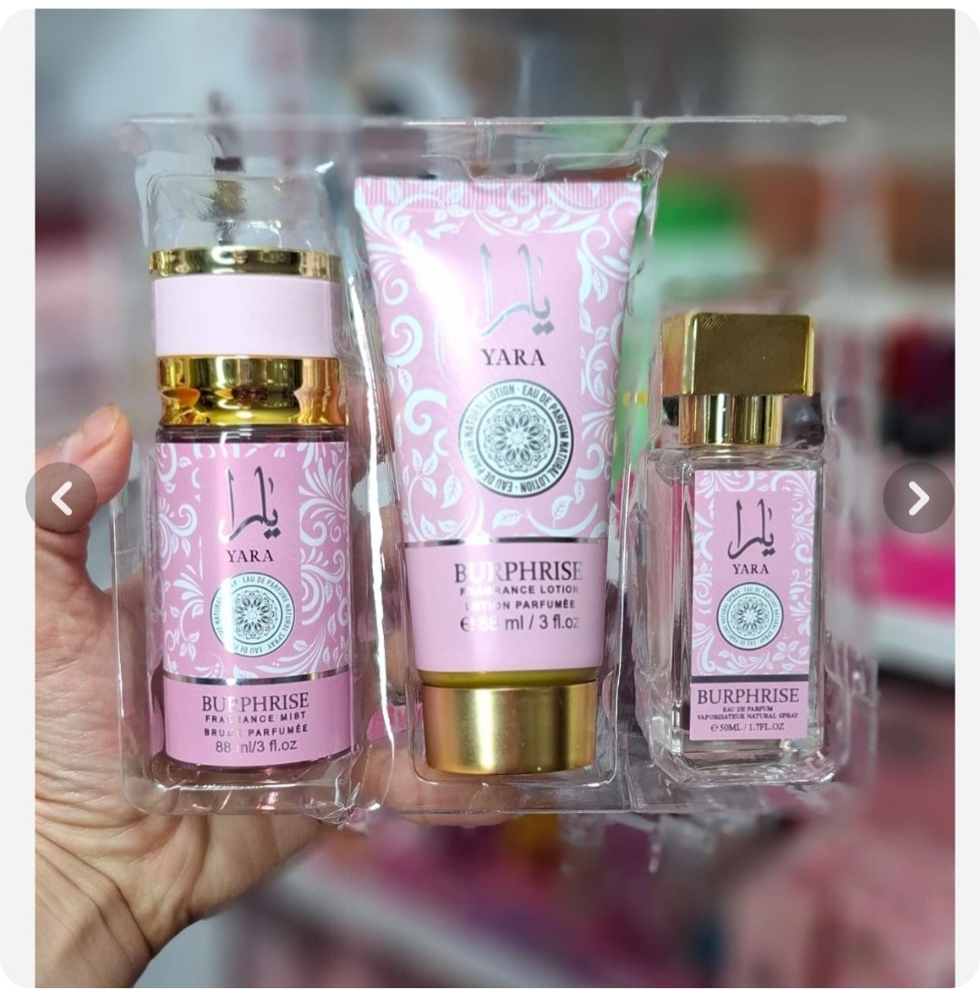پک کادویی عطر و لوسیون و بادی یارا