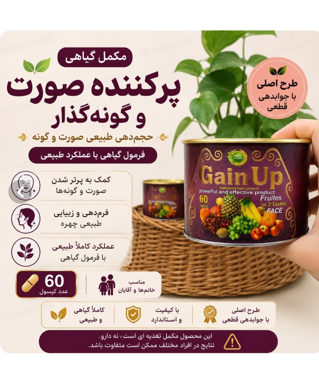 چاقی و اشتهاآور میکس میوه ۶۰ عددی