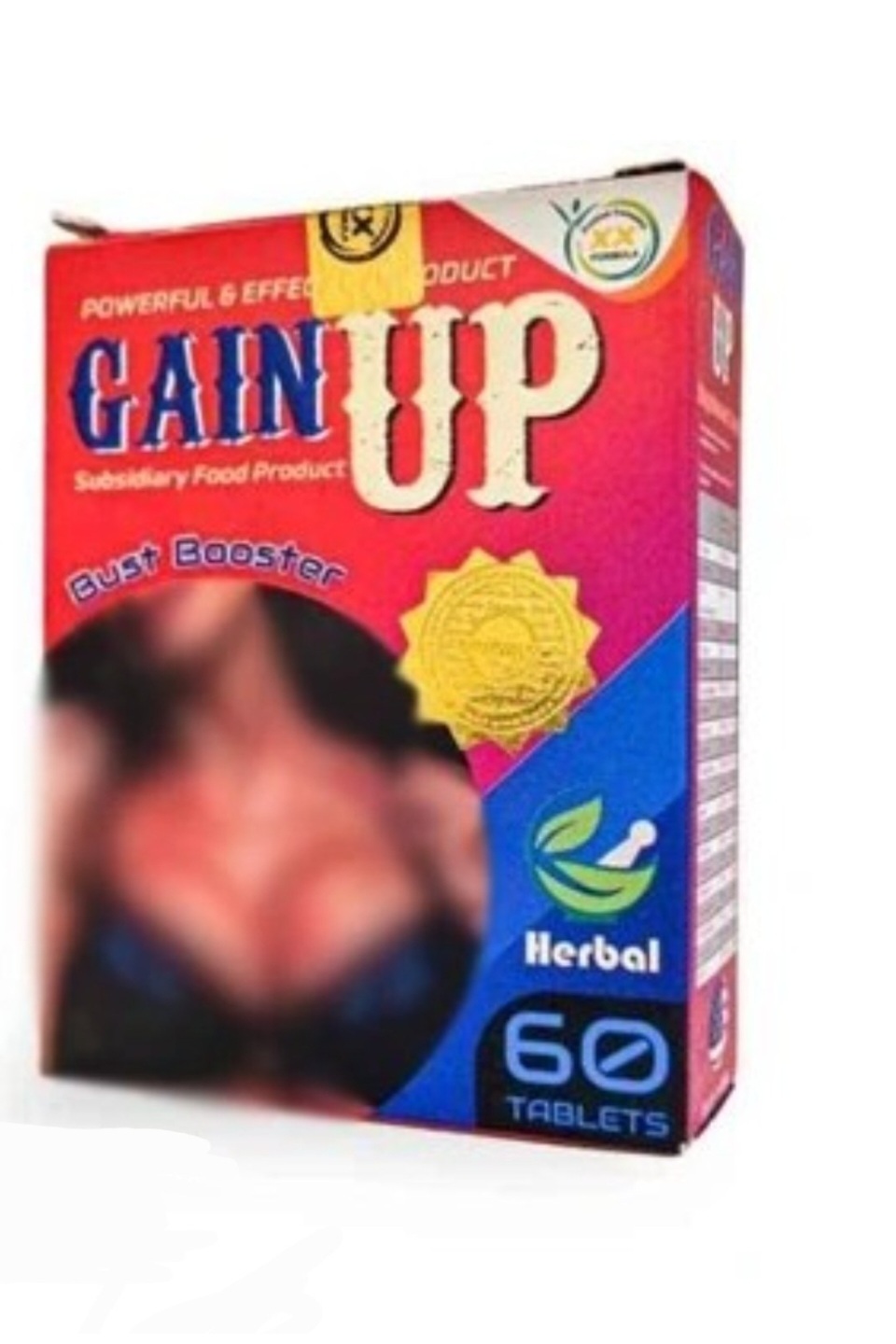 قرص افزایش سایز سینه گین اپ Gain Up حجم دهنده ۶۰ عددی